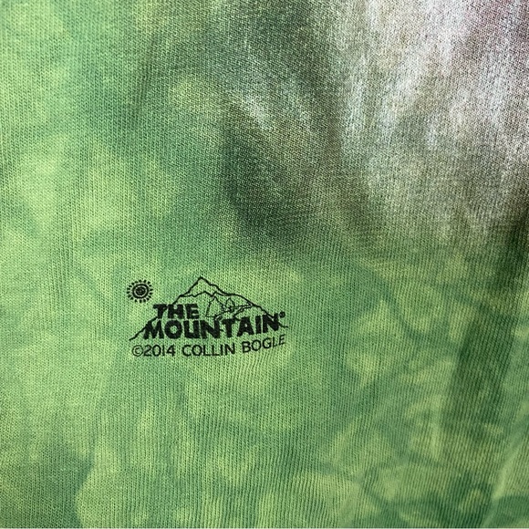 The Mountain 2014 Christmas Holiday White Tiger Tie Dye Graphic Tee - Picture 5 of 7